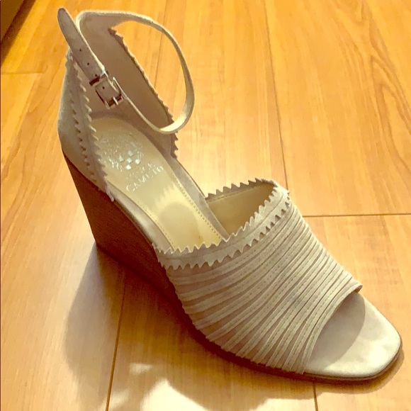 Vince Camuto Shoes - Storm Gray Suede Sandal